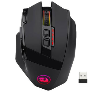 Redragon Sniper Pro M801P Dual Mode Rechargeable Wireless & Wired RGB Gaming Mouse 16000Dpi