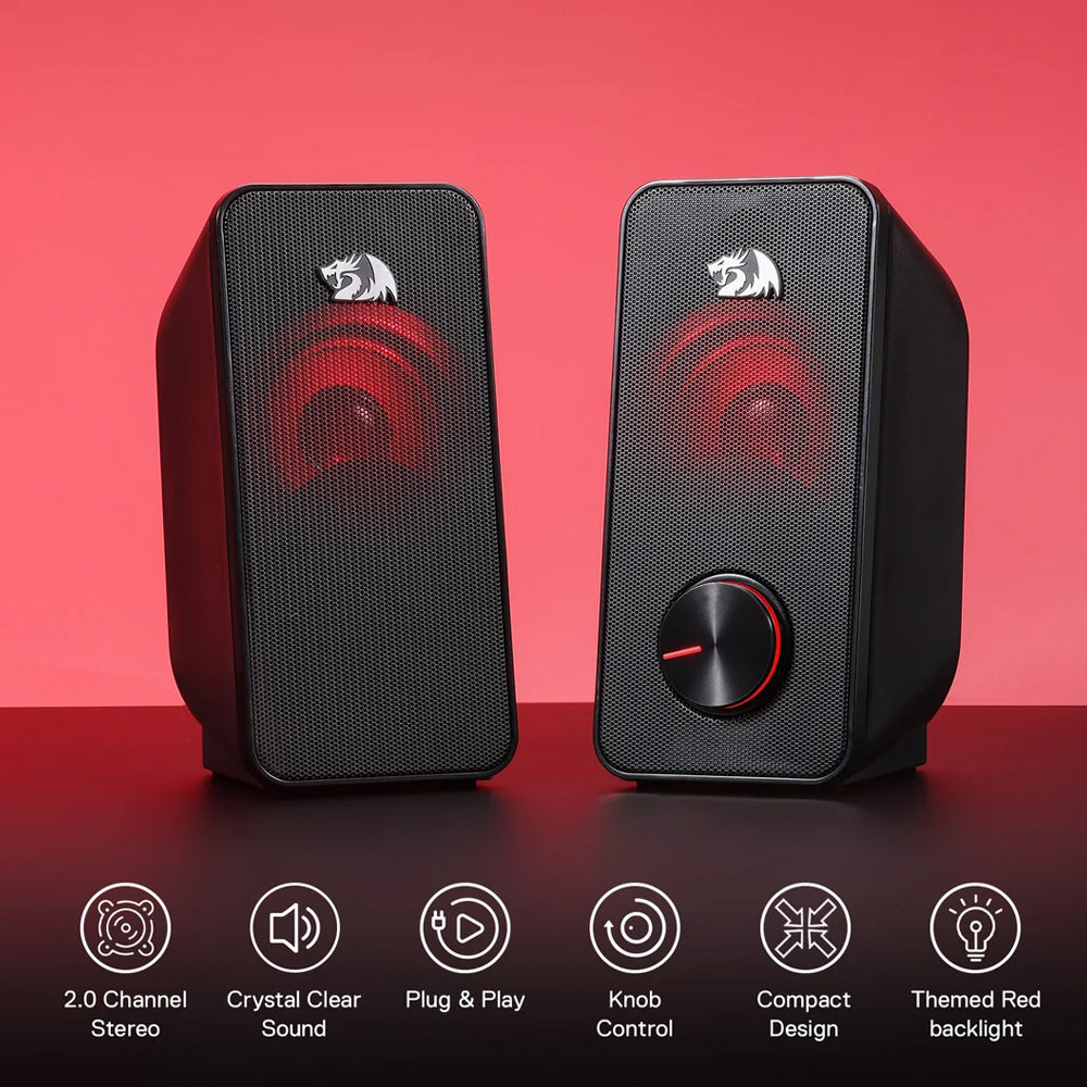 Redragon Stentor GS500 Gaming Speaker 2.0 - Black