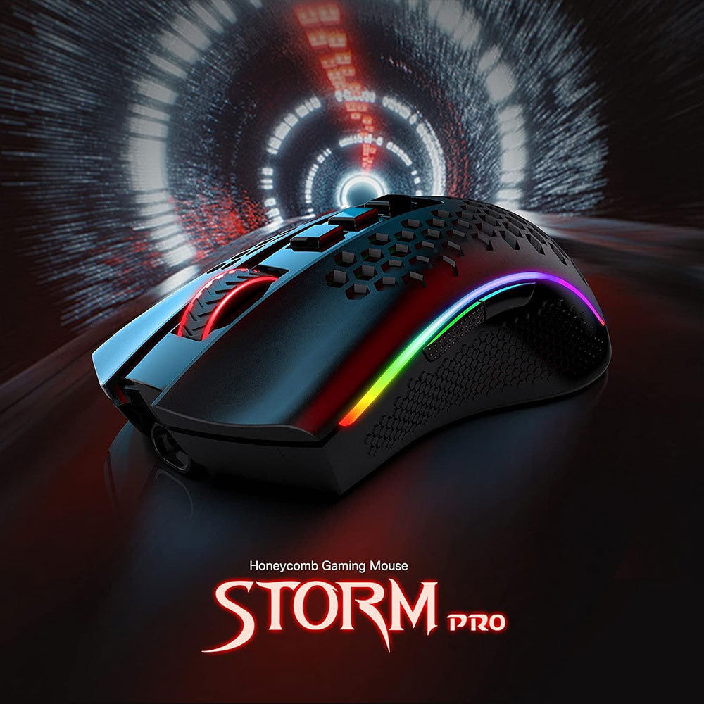 Redragon Storm Pro M808-KS Dual Mode Rechargeable Wireless & Wired RGB Gaming Mouse 16000Dpi