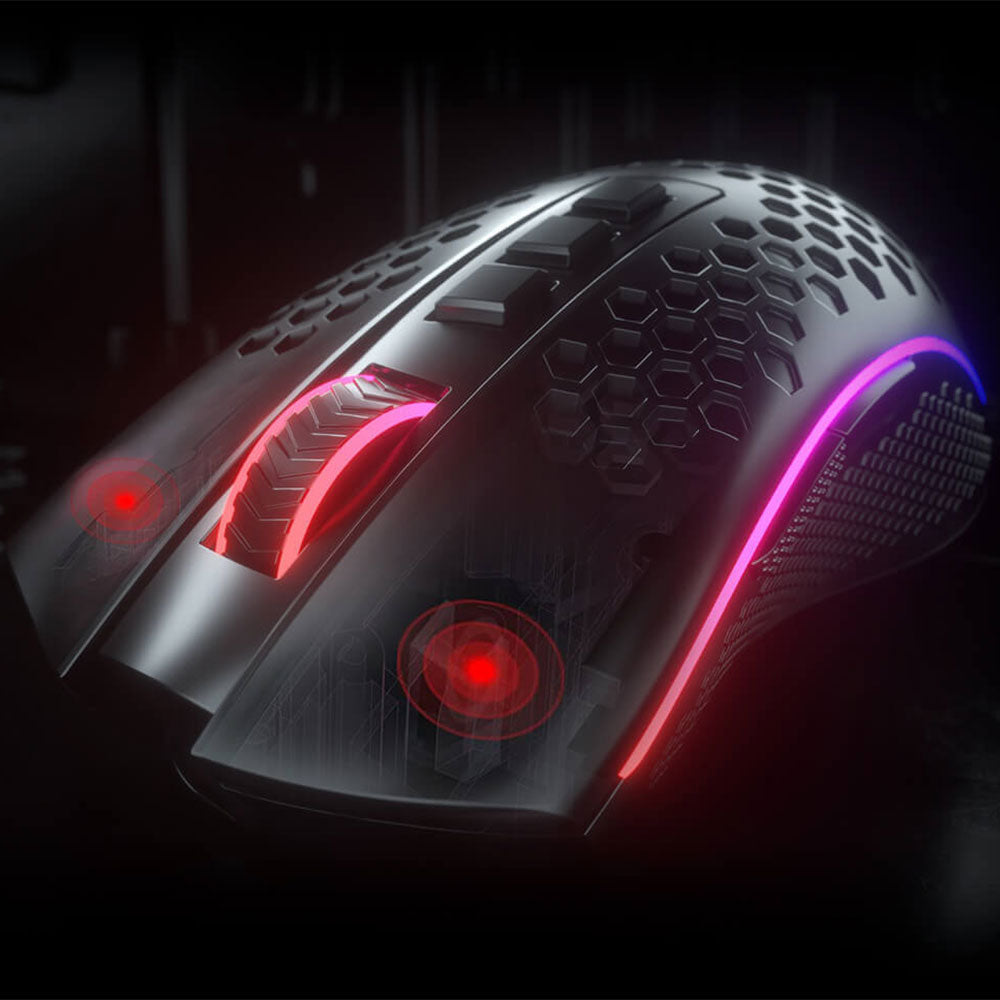 Redragon Storm Pro M808-KS Dual Mode Rechargeable Wireless & Wired RGB Gaming Mouse 16000Dpi