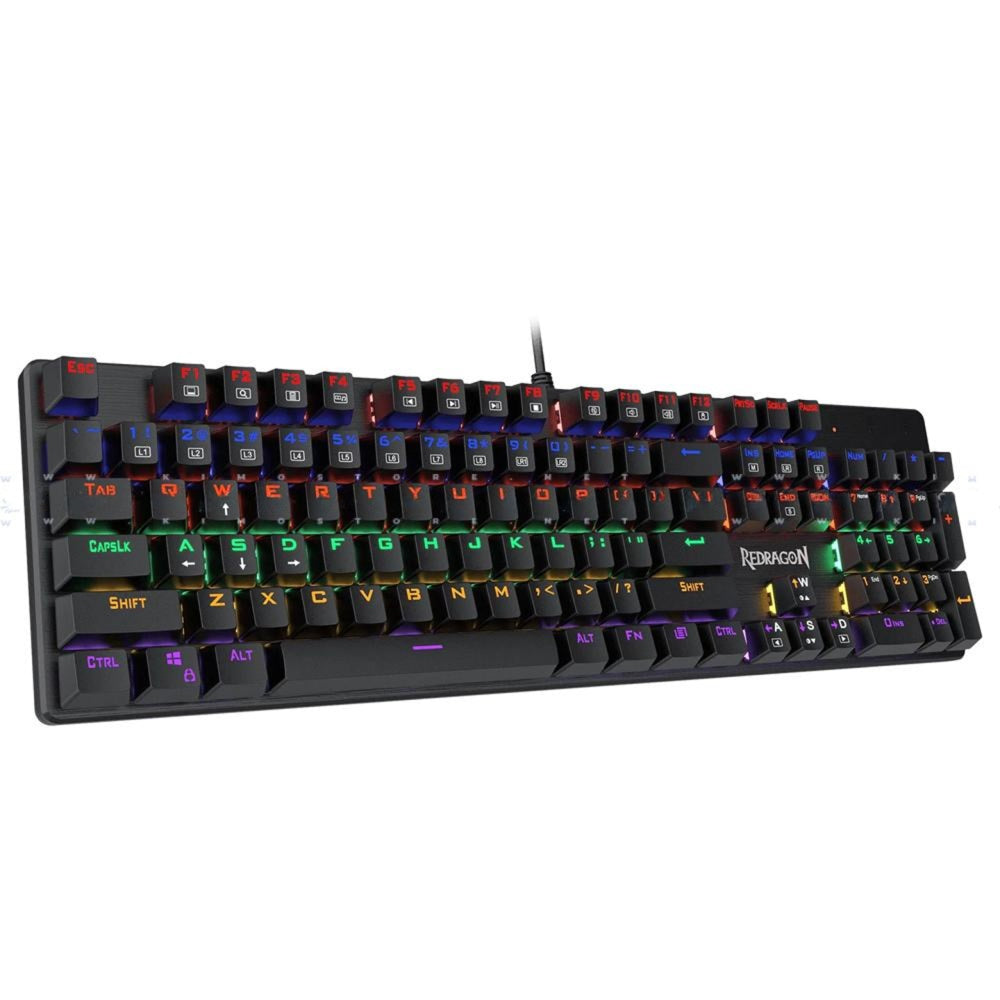 Redragon Valheim K608-R Red Switch Wired Rainbow Gaming Keyboard English & Arabic