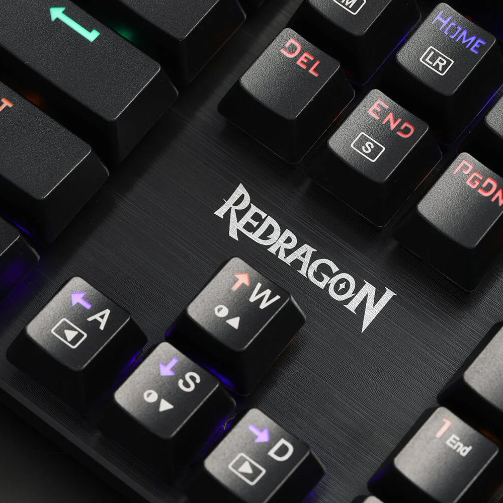 Redragon Valheim K608-R Red Switch Wired Rainbow Gaming Keyboard English & Arabic