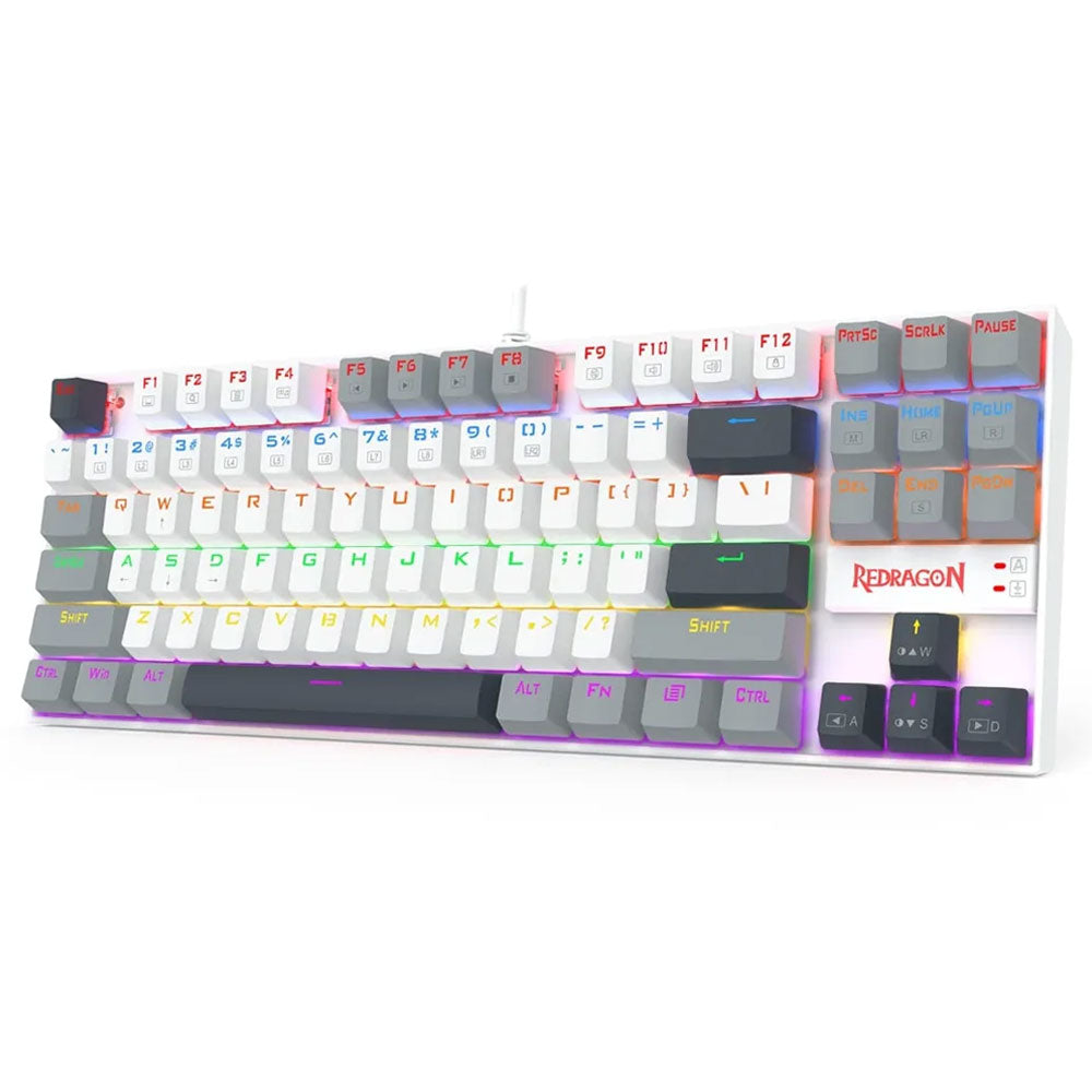 Redragon Kumara K552WGL-R Red Switch Wired Rainbow Gaming Keyboard English & Arabic
