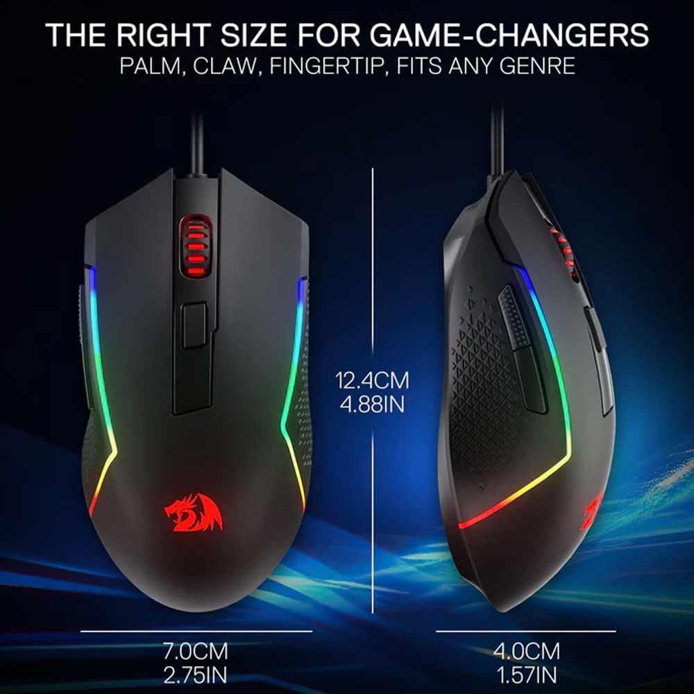 ماوس RGB جيمنج 10000 نقطة في البوصة TRIDENT M616  