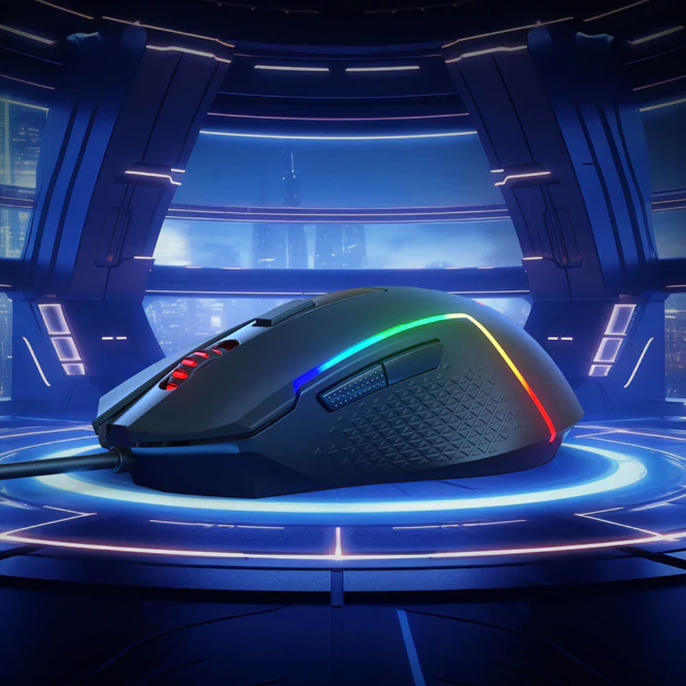 ماوس ريدراجون سلكي RGB جيمنج 10000 نقطة في البوصة TRIDENT M616  