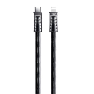 Remax C28 (C-L) Lanyard Type-C To Lightning Cable 30W Fast Charging 0.3m - Black