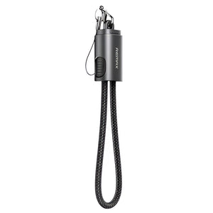 Remax C6 Type-C To Type-C Cable 65W Fast Charging 0.2m - Black