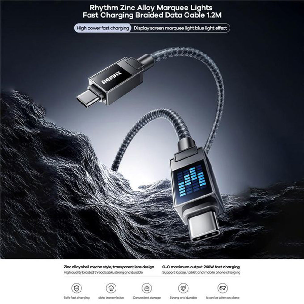 Remax CB09 Type-C Cable 240W Fast Charging 1.2m