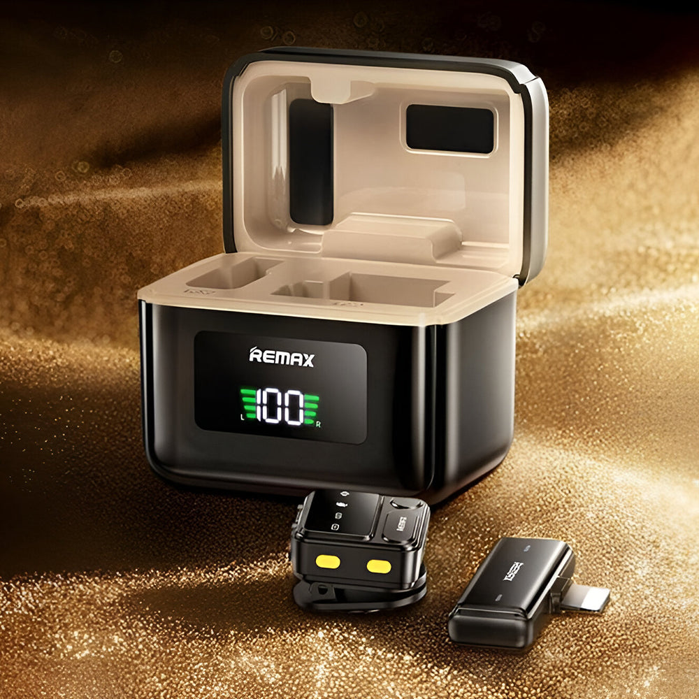 Remax K17 Lightning Wireless Microphone System - Black