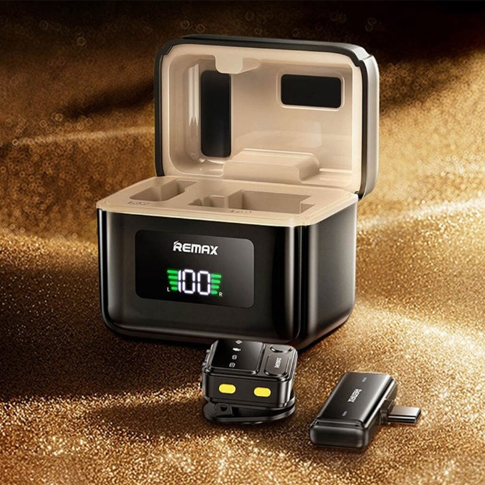 Remax K17 Type-C Wireless Microphone System - Black