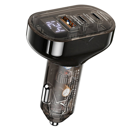 Remax RCC351 Car Charger 2x Type-C + USB 72W Fast Charging - Black