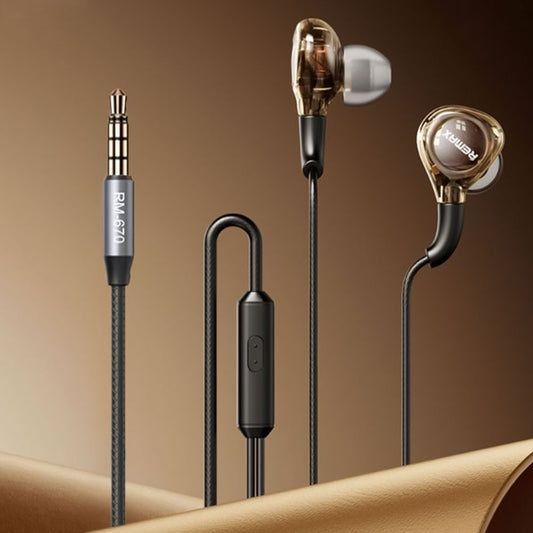 سماعة أذن سلكية ريماكس RM-670 - اسود