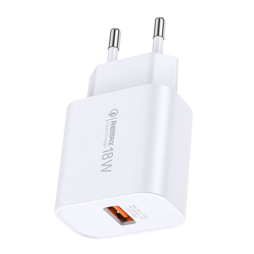 شاحن حائط ريماكس بقوة 18 وات شحن سريع RP-U119 - ابيض