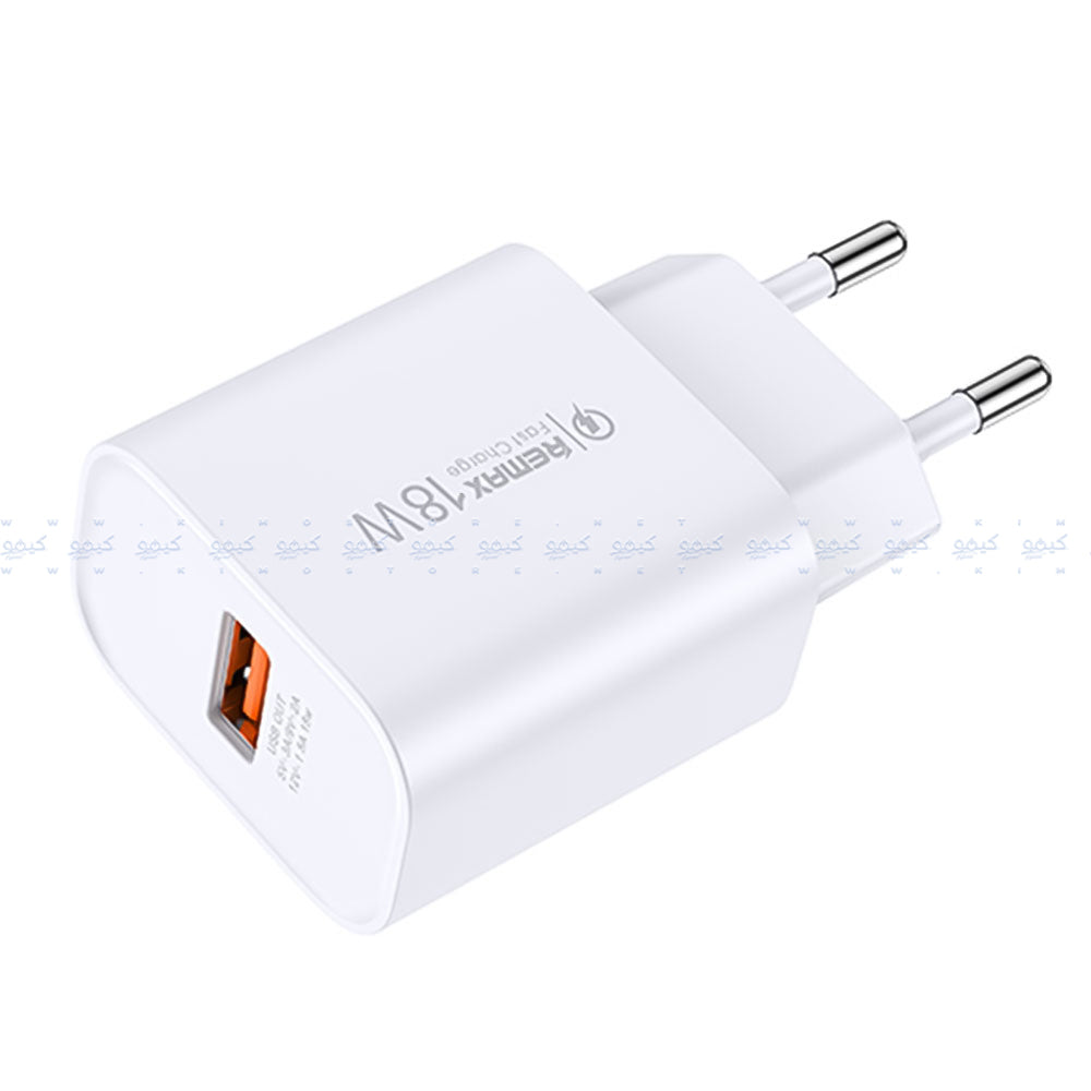 شاحن حائط ريماكس بقوة 18 وات شحن سريع RP-U119 - ابيض