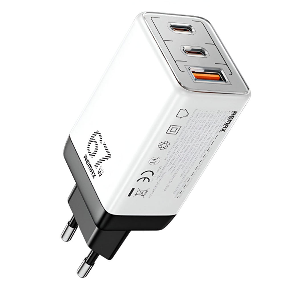 Remax RP-U159 Pro GaN Wall Charger 2x Type-C + USB 3A 67W Fast Charging