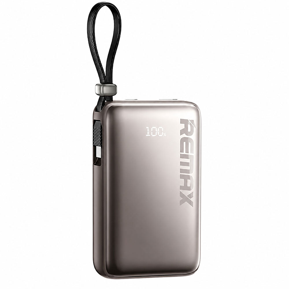 Remax RPP-19 Power Bank USB + Type-C 22.5W Fast Charging 10000mAh Built-In Type-C Cable