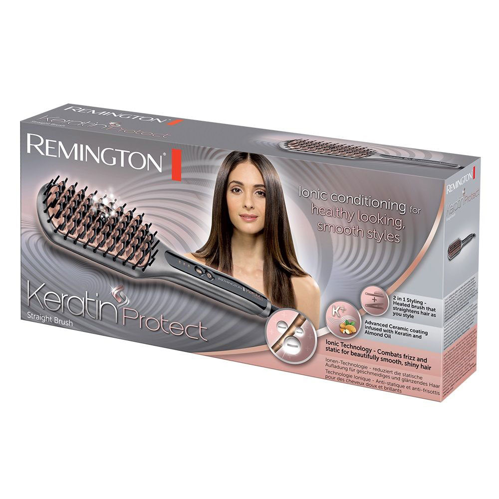 Remington Straightener Brush Keratin Protect CB7480 