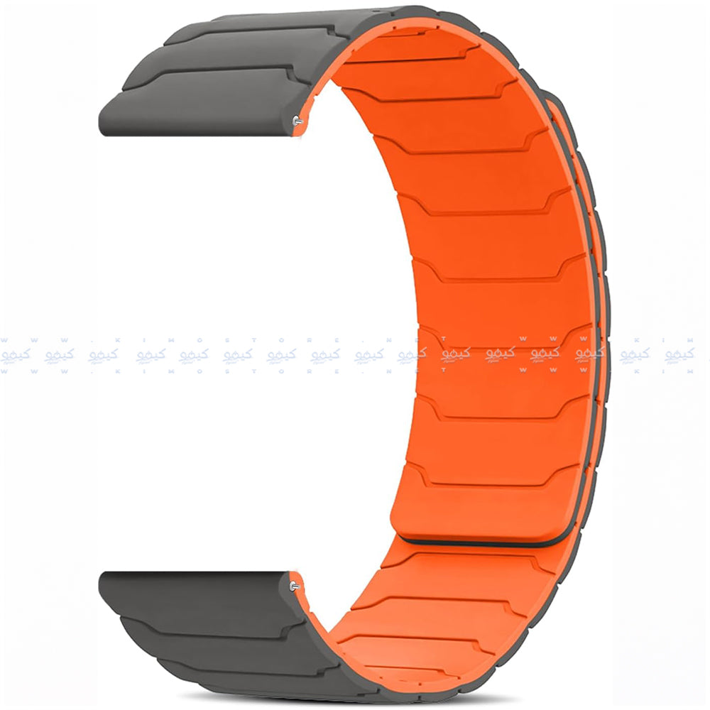 Reversible Magnetic Silicon Watch Strap (22mm)