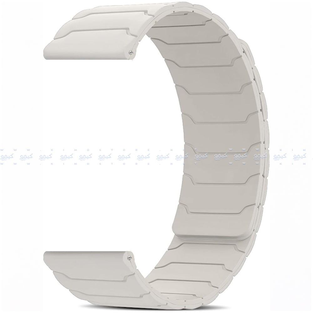 Reversible Magnetic Silicon Watch Strap (22mm)
