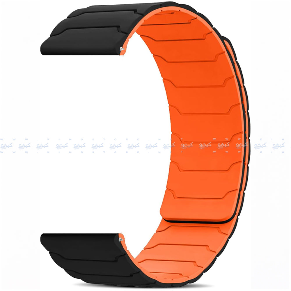 Reversible Magnetic Silicon Watch Strap (22mm)
