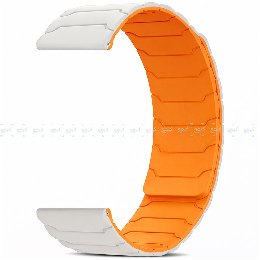 Reversible Magnetic Silicon Watch Strap (22mm)