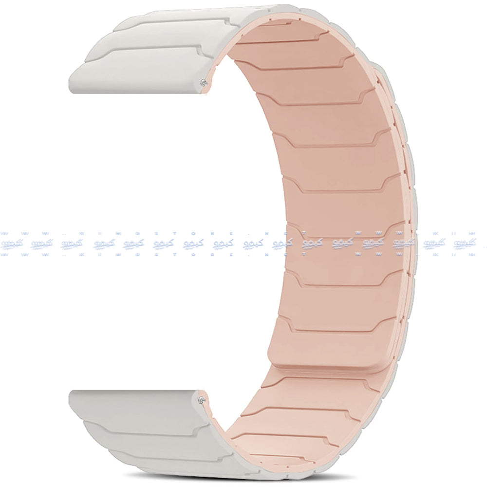 Reversible Magnetic Silicon Watch Strap (22mm)