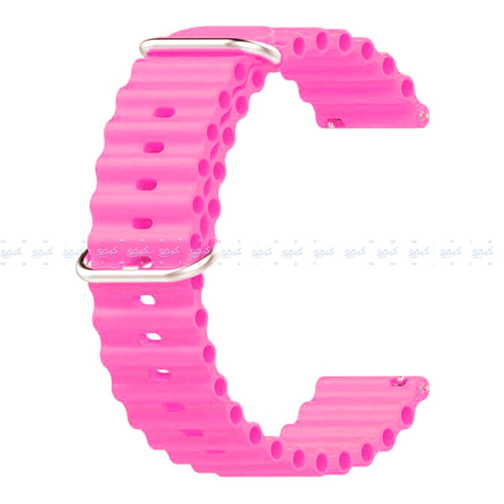 Ribbed Silicone Watch Strap (20mm)