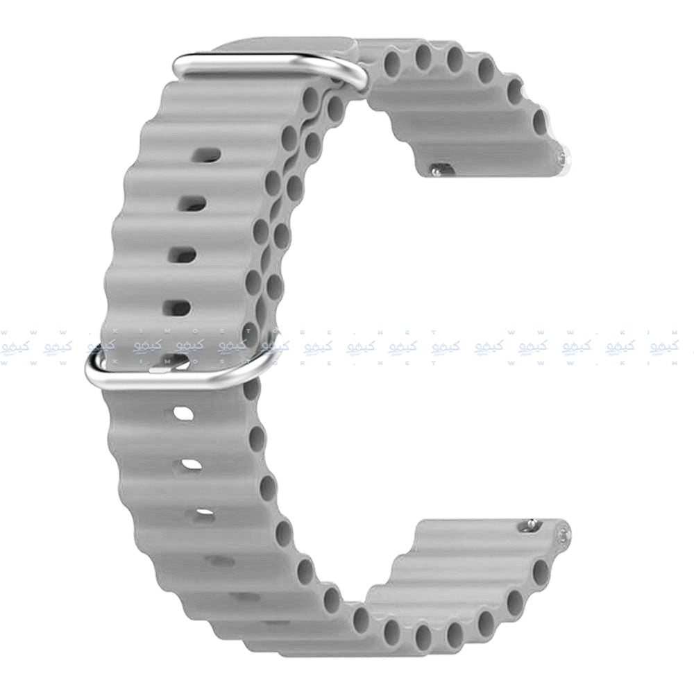 Ribbed Silicone Watch Strap (20mm)