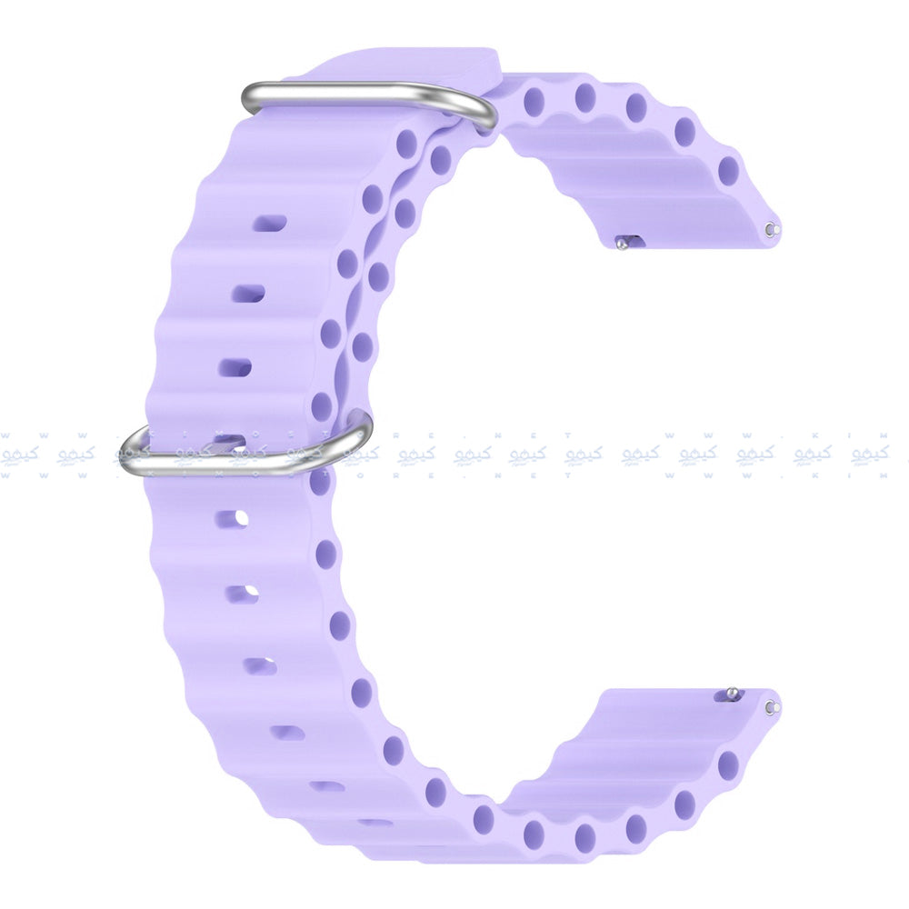 Ribbed Silicone Watch Strap (22mm)