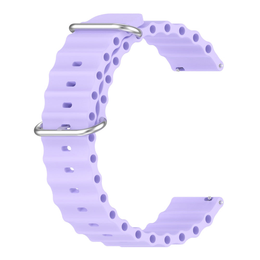 Ribbed Silicone Watch Strap (22mm)
