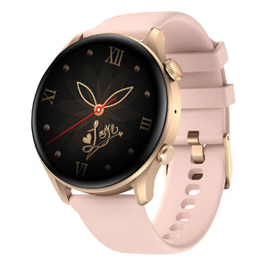Riversong Motive 7C SW71 Smart Watch Rose Gold Case With Silicone Rose Gold Strap