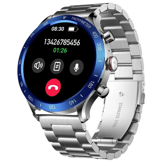 ساعة سمارت ريفرسونج Motive 9 Max SW903 هيكل ستانلس ستيل مع سوار ستانلس ستيل و سوار سيليكون