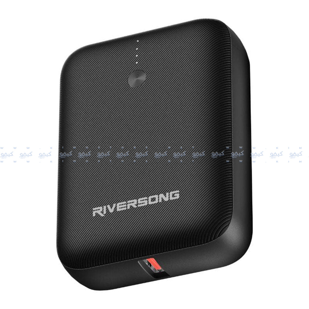 Riversong Vision 10 Mini PB33 Power Bank USB + Type-C 3A 20W Fast Charging 10000mAh - Black