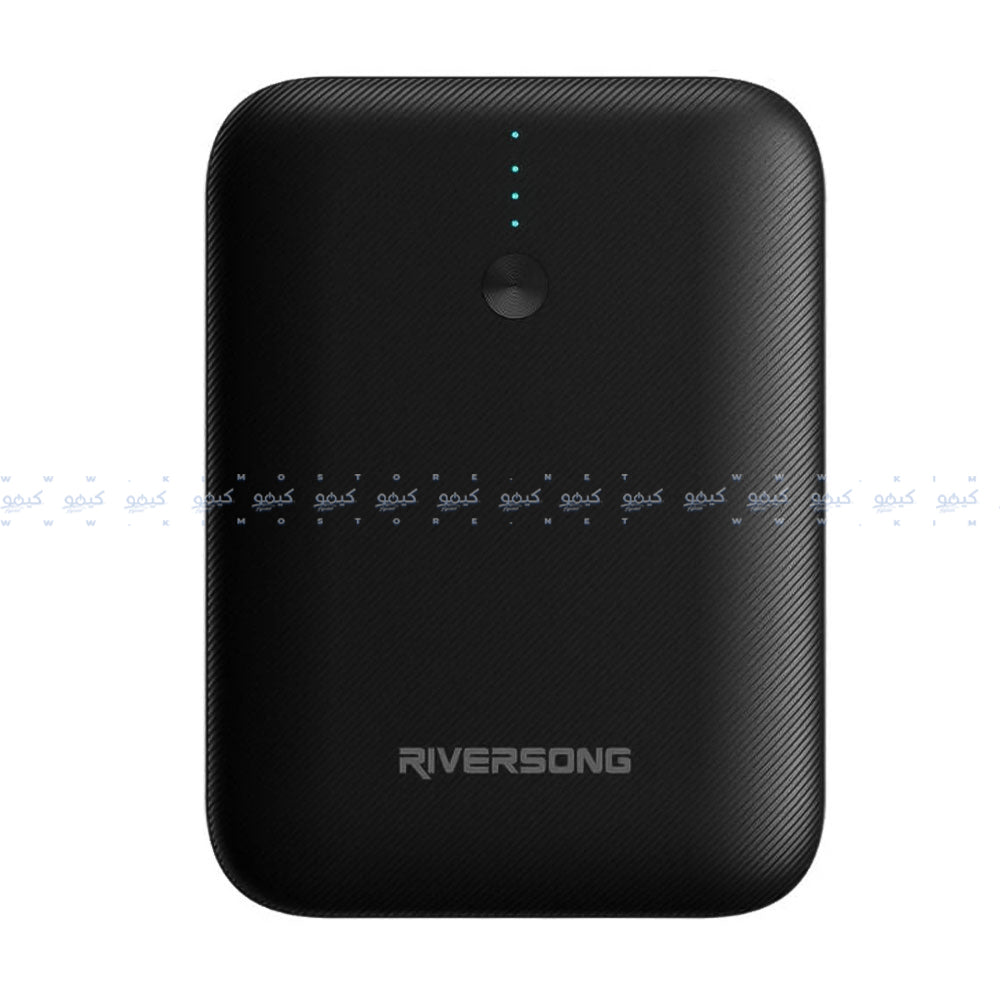 Riversong Vision 10 Mini PB33 Power Bank USB + Type-C 3A 20W Fast Charging 10000mAh - Black