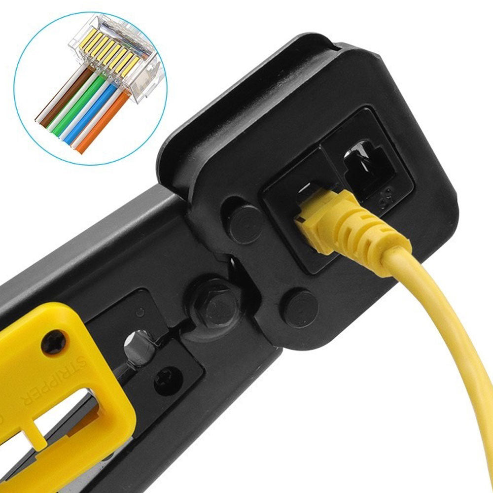 أداة قص وثني رووت 8 سنون RJ45 Passthrough 