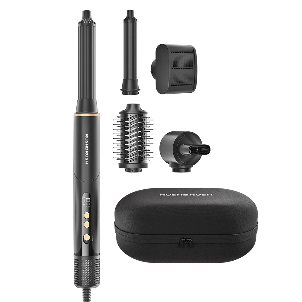 Rush Brush 5in1 Curler Air Wrapper 5 1500W - Black