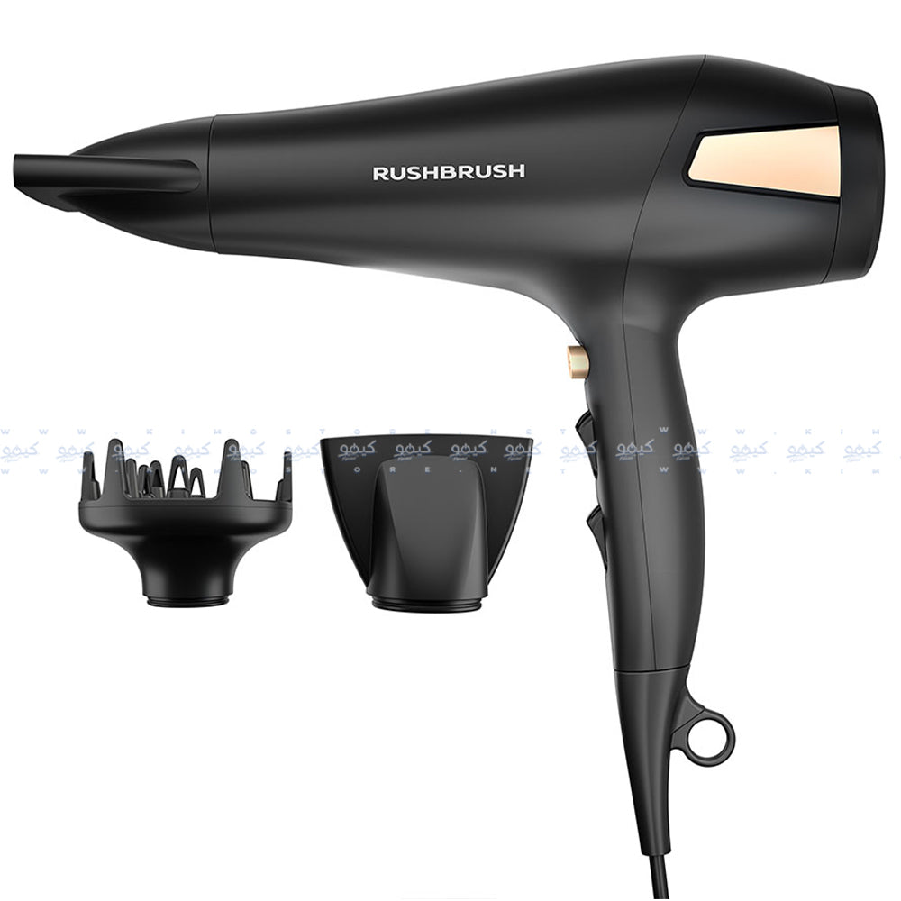 Rush Brush Hair Dryer D2 Pro 2500W - Black