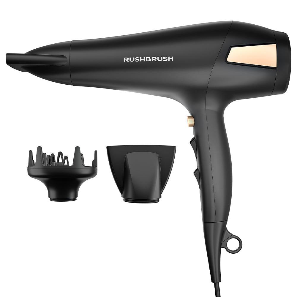 Rush Brush Hair Dryer D2 Pro 2500W - Black