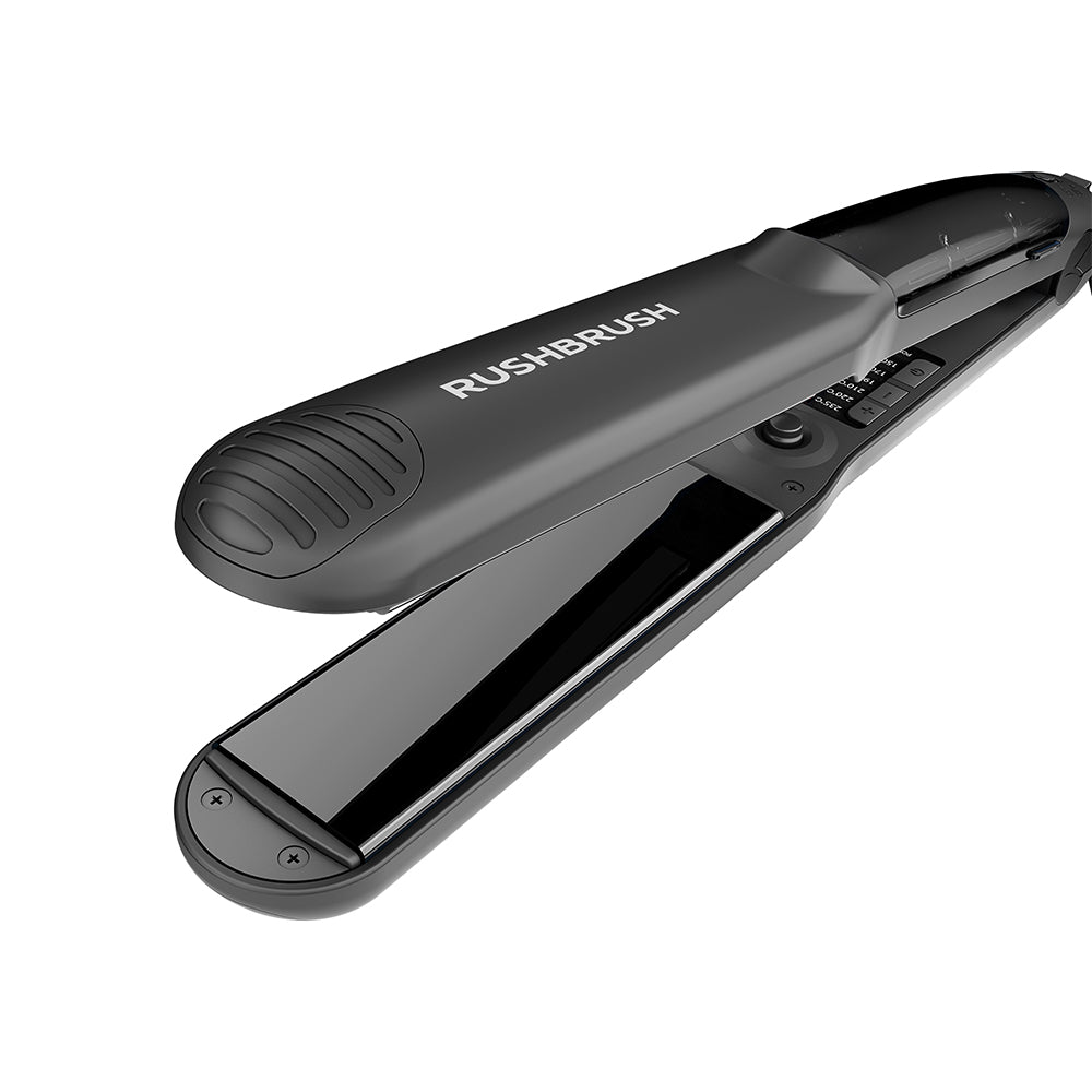 Rush Brush Hair Straightener X5 Steamer 50W - Black
