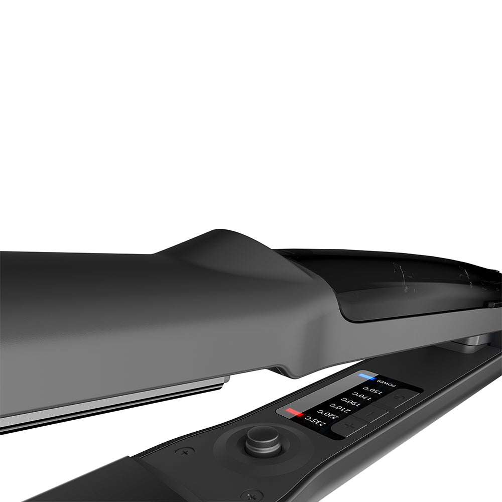 Rush Brush Hair Straightener X5 Steamer 50W - Black