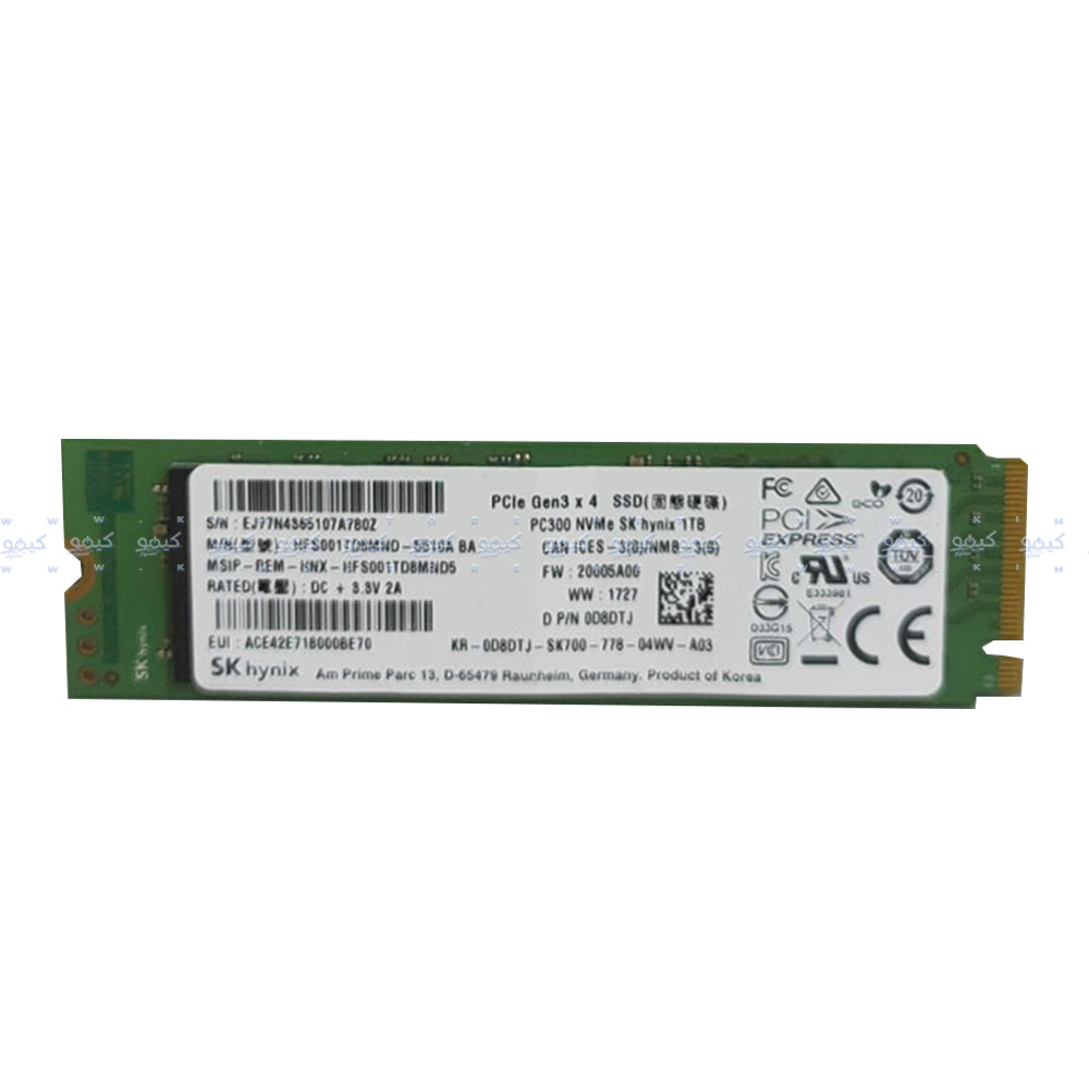 SK Hynix PC300 1TB NVMe PCIe M.2 2280 SSD (Original Used)