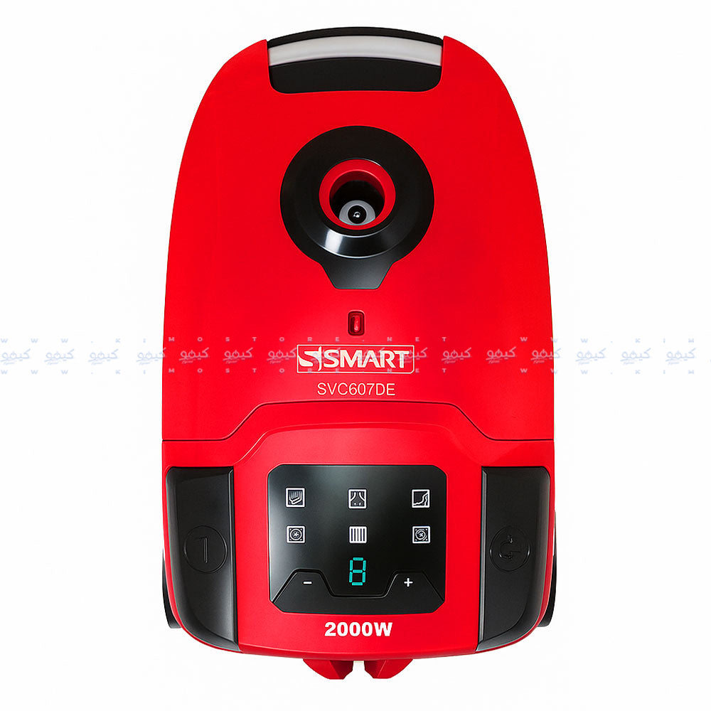 مكنسة كهربائية اس سمارت 4.5 لتر 2000 وات SVC807DE - أحمر