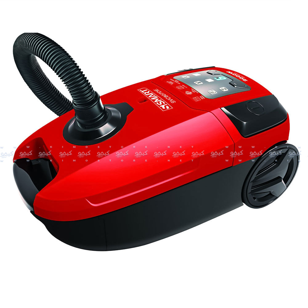 مكنسة كهربائية اس سمارت 4.5 لتر 2000 وات SVC807DE - أحمر