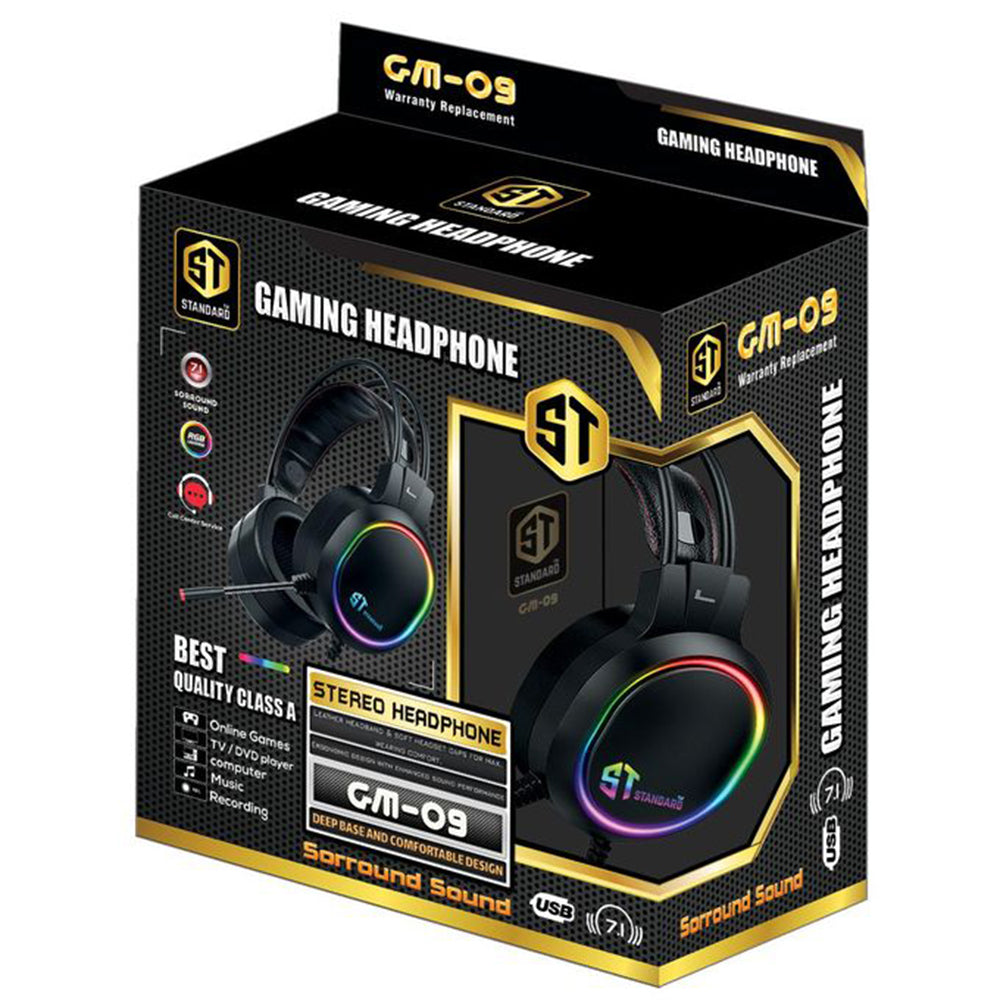 ST-Standard GM-09 Stereo RGB Gaming Headset 7.1 Surround Sound