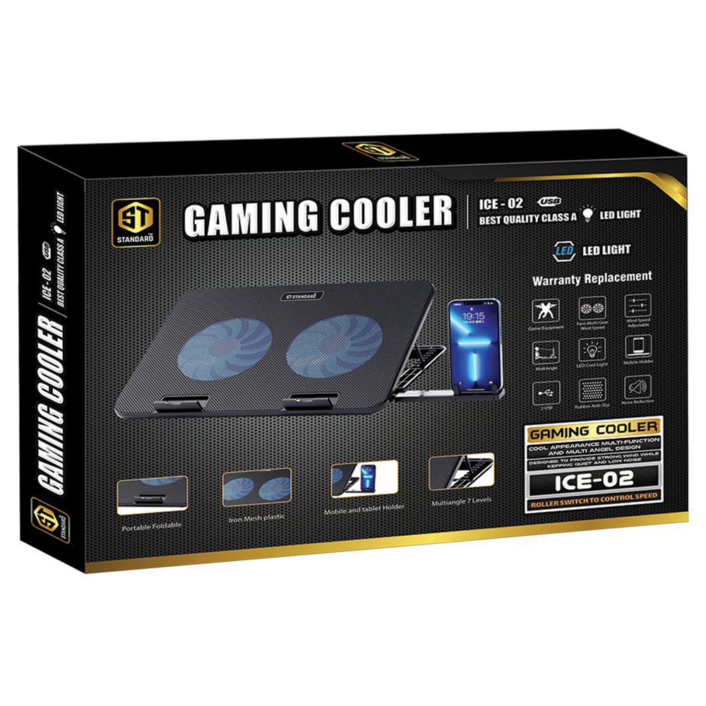 ST-Standard ICE-02 Gaming Laptop Cooling Pad