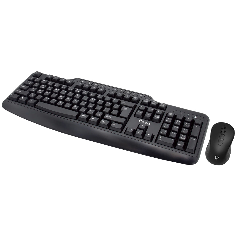ST-Standard KCW6000 Wireless Keyboard + Mouse Combo English & Arabic