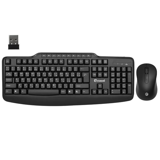 ST-Standard KCW6000 Wireless Keyboard + Mouse Combo English & Arabic