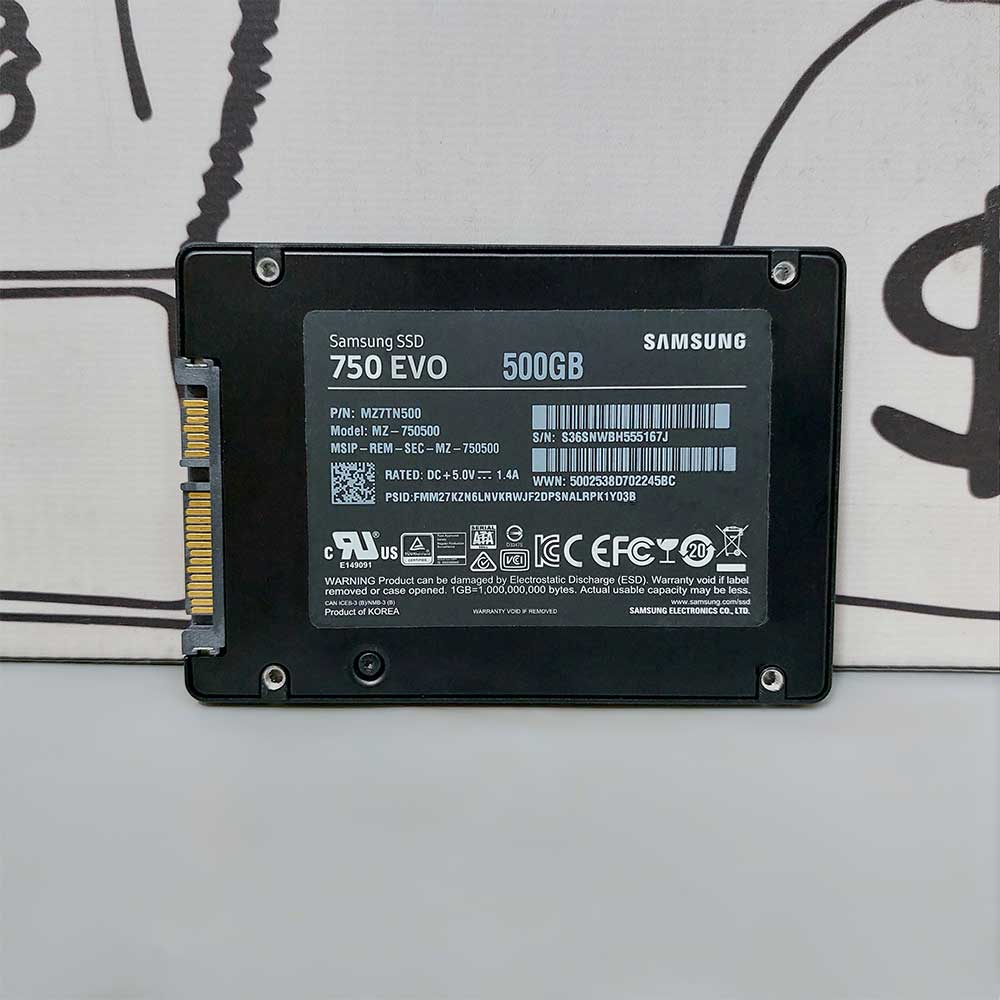 هارد درايف SSD سامسونج 500 جيجابايت ساتا 2.5 بوصة 750 Evo داخلي (استعمال خارج)