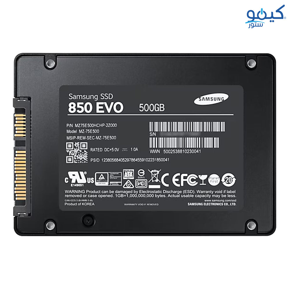 Samsung 850 Evo 500GB SATA 2.5 Inch Internal SSD (Used) (5 Months Warranty)