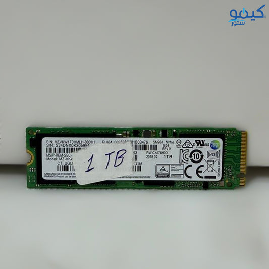 Samsung SM961 1TB NVMe PCIe M.2 2280 SSD (Original Used)